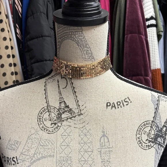 NWOT Thick Gold Choker - Picture 1 of 14